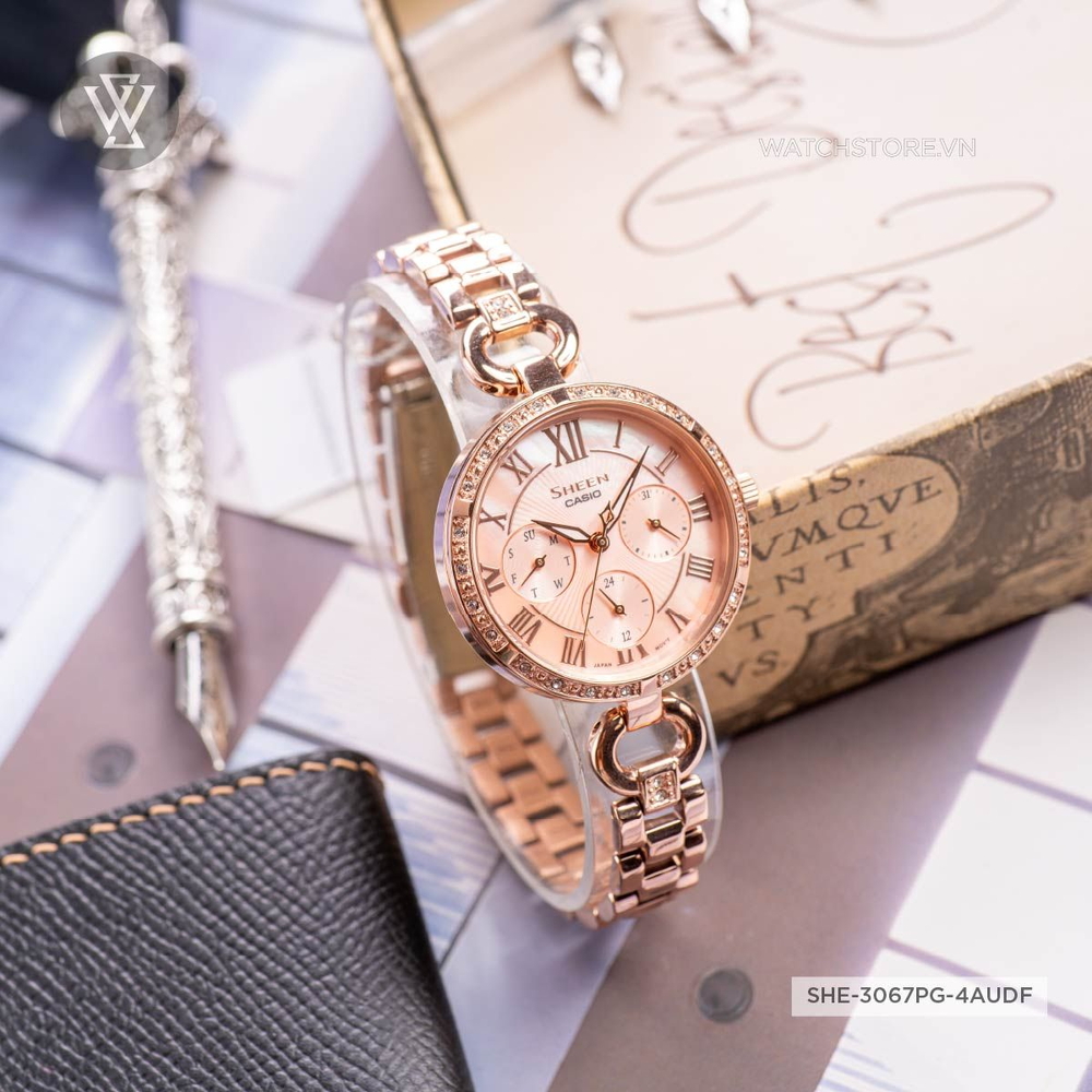 Casio Sheen Nữ SHE-3067PG-4AUDF