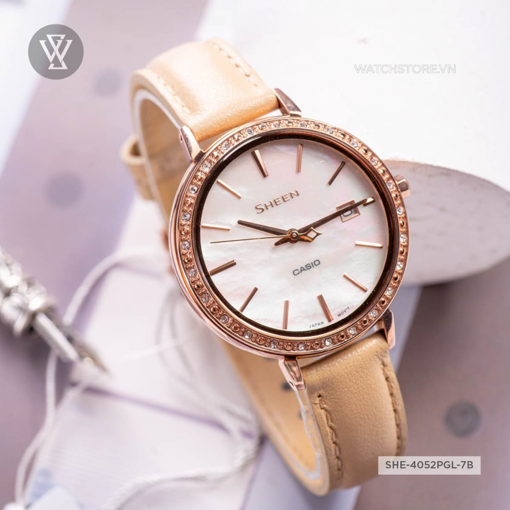 Casio Sheen Nữ SHE-4052PGL-7BUDF