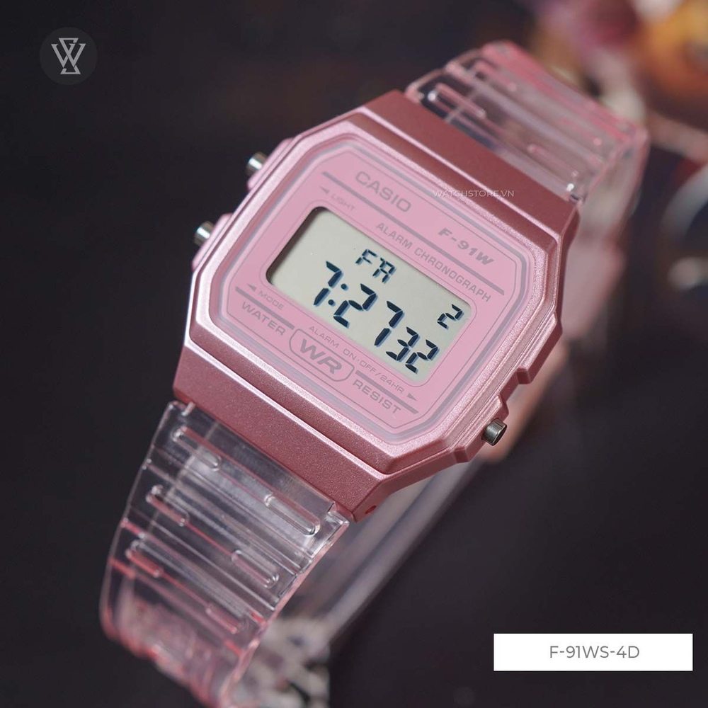 Casio Nữ F-91WS-4DF