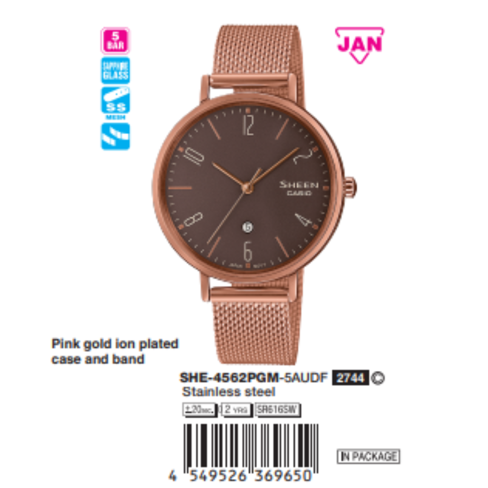 Casio - Nữ SHE-4562BM-2AUDF Size 34mm