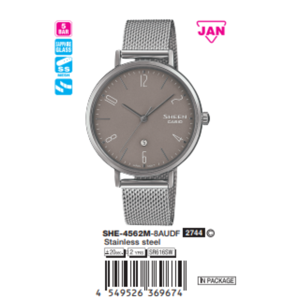 Casio Nữ SHE-4562M-8AUDF