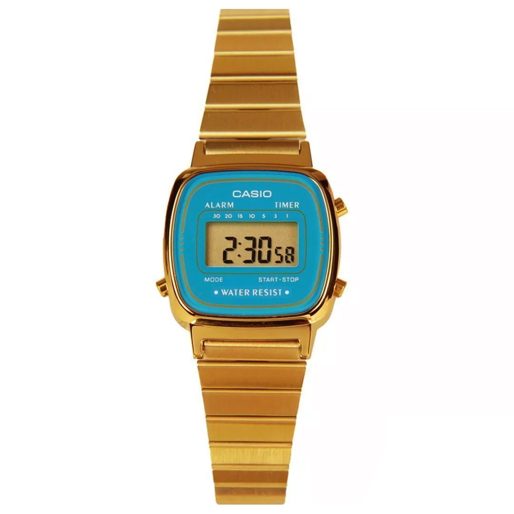 Casio - Nữ LA670WGA-2DF Size 30.3 × 24.6 mm