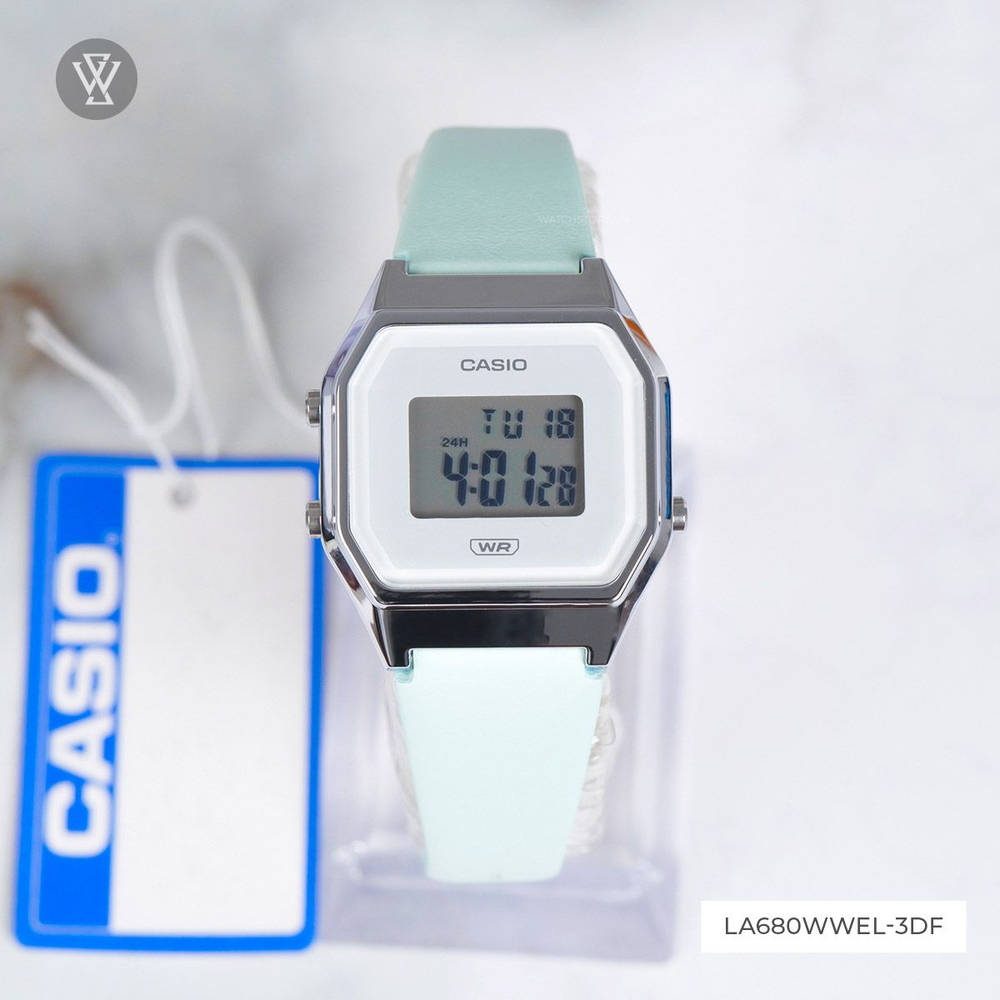 Casio - Nữ LA680WEL-3DF Size 33.5 × 28.6 mm