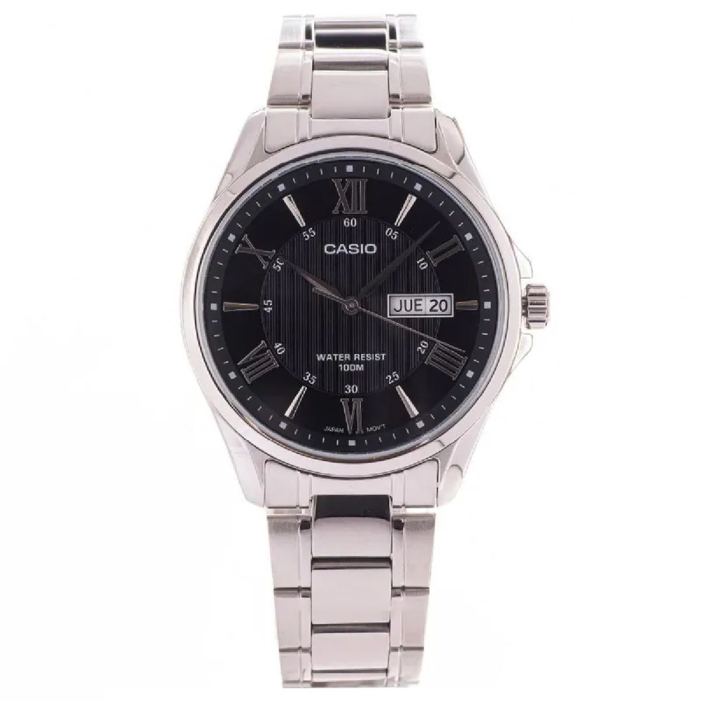 Đồng Hồ Casio MTP-1384D-1AVDF Dây Kim Loại, Chính Hãng