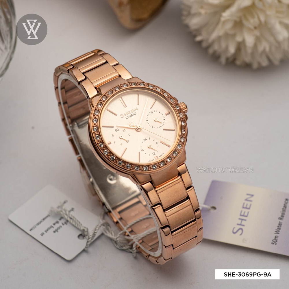 Casio Sheen Nữ SHE-3069PG-9ADF