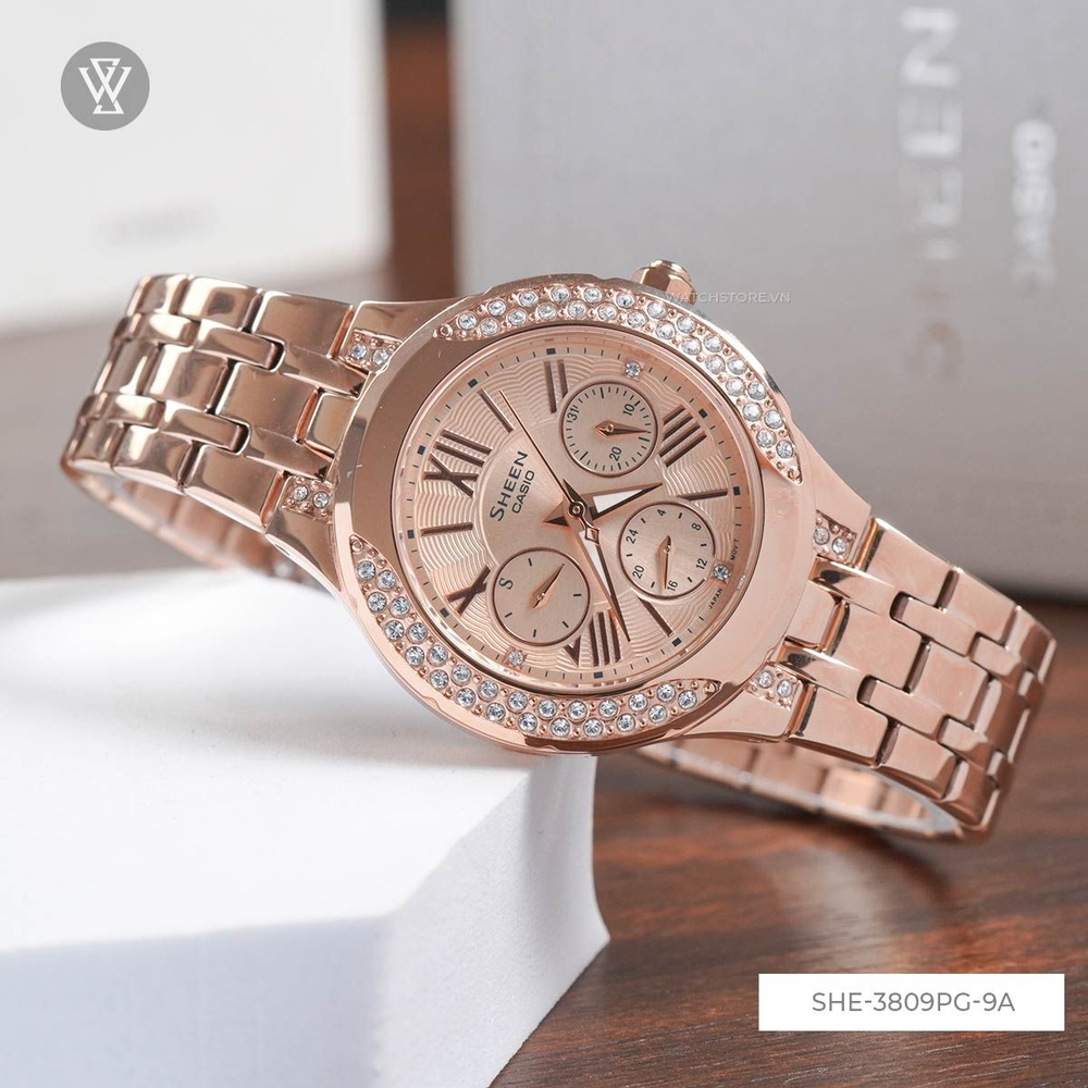 Casio Sheen Nữ SHE-3809PG-9A