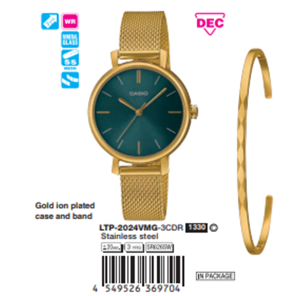 Casio Nữ LTP-2024VMG-3CDR