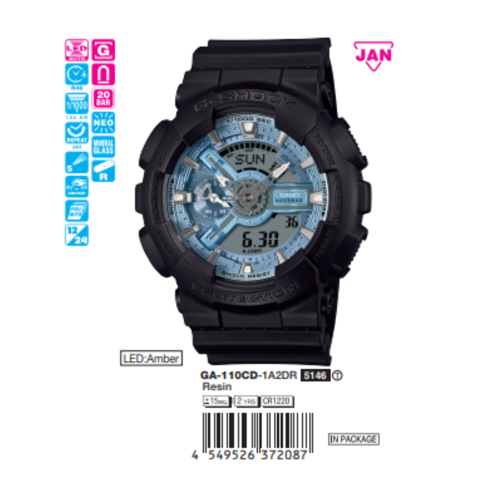 Casio - Nam GA-110CD-1A2DR Size 51mm