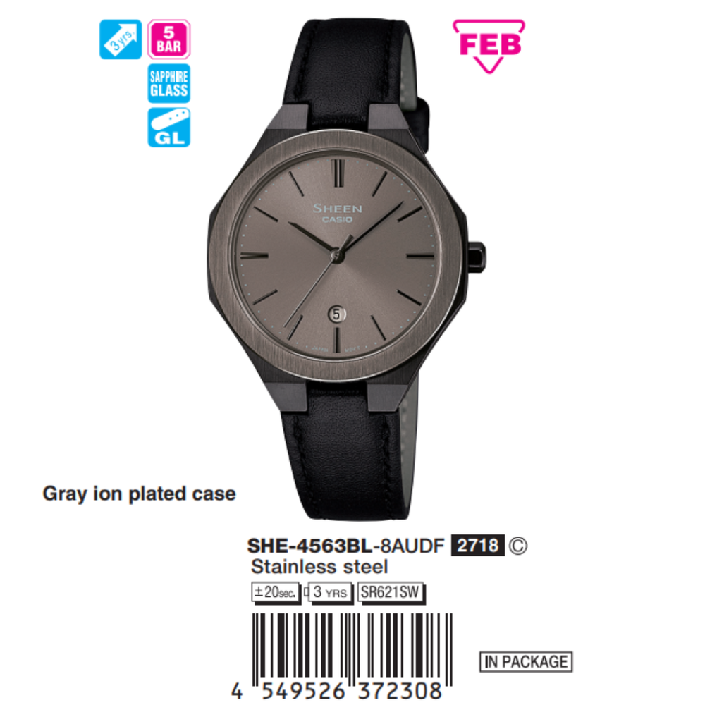 Casio Nữ SHE-4563BL-8AUDF