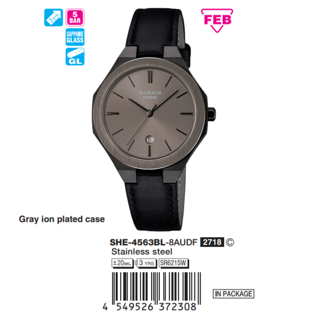 Casio - Nữ SHE-4563BL-8AUDF Size 36.5mm