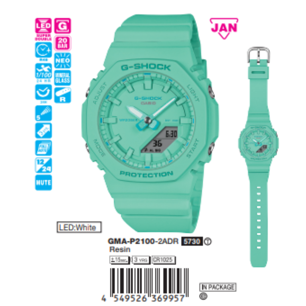 Casio - Unisex GMA-P2100-2ADR Size 40.2mm