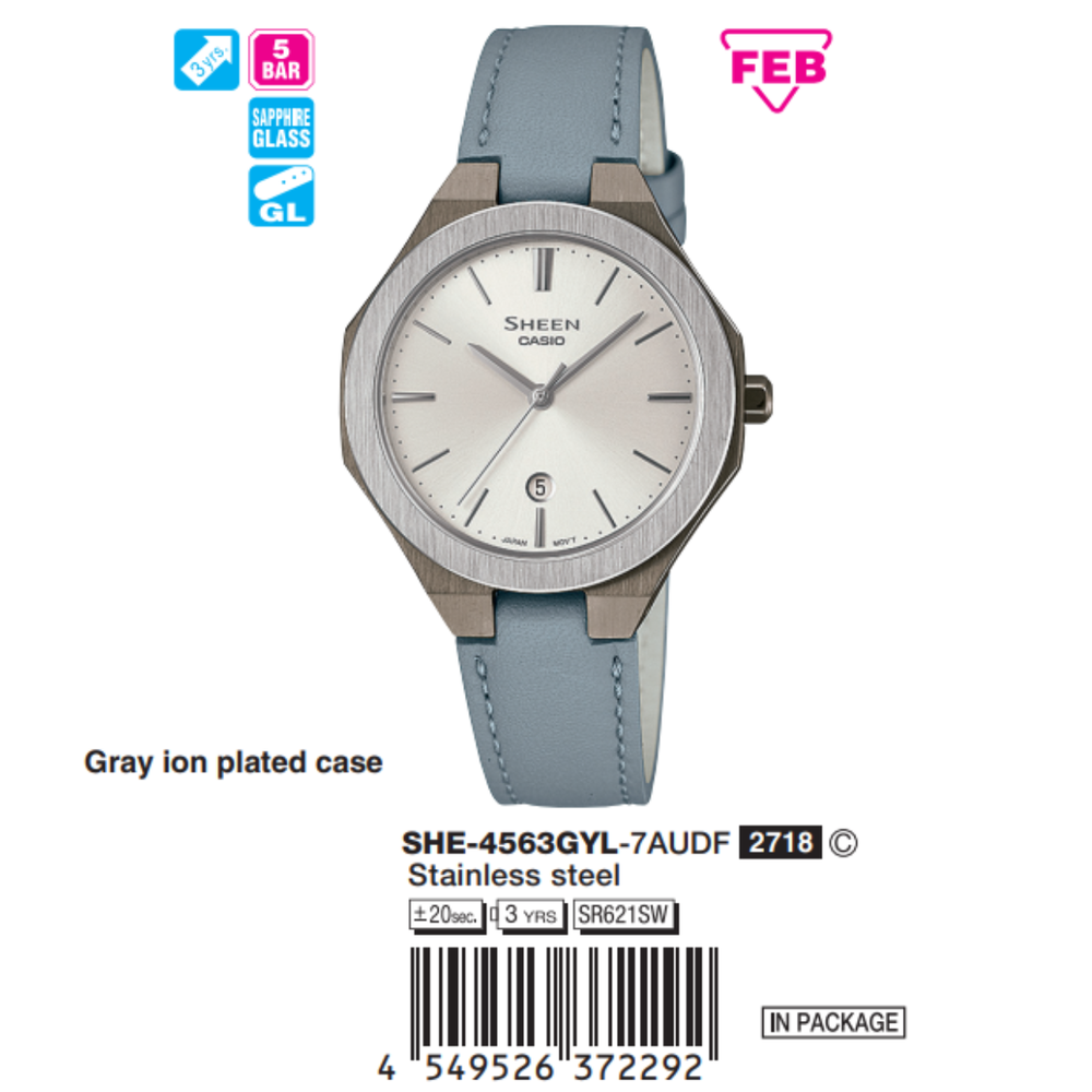 Casio Nữ SHE-4563GYL-7AUDF