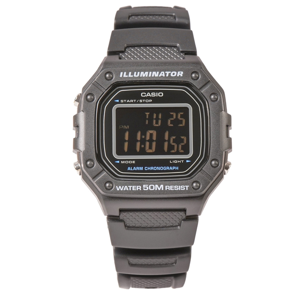 Casio - Unisex W-218H-1BVDF Size 44.4 × 43.2 mm