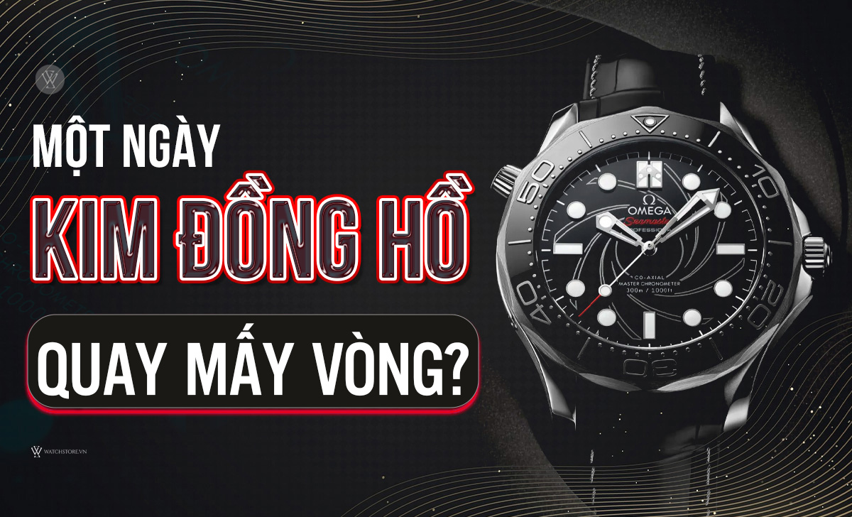 1 ngày kim đồng hồ quay mấy vòng