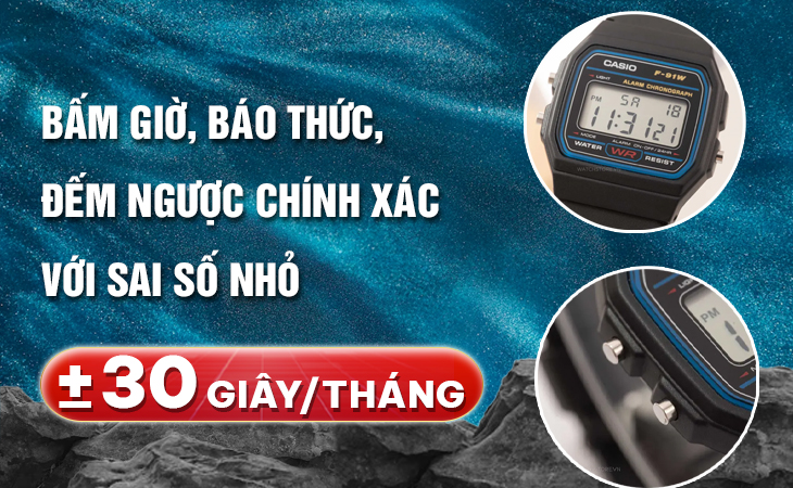 Casio AE-1500WH-8BVDF sai số nhỏ