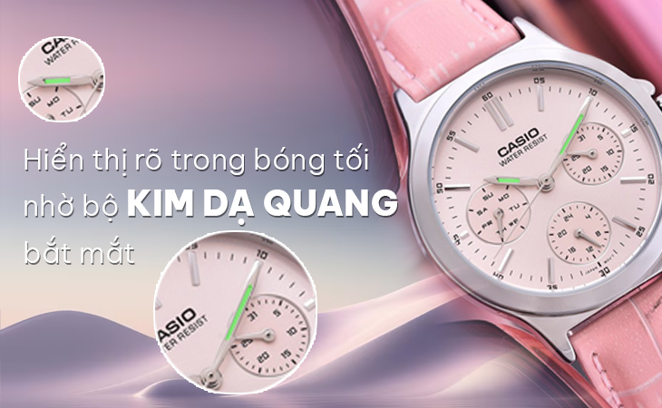 Casio LTP-V300L-4AUDF kim dạ quang