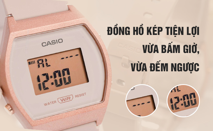 Casio LW-204-4ADF bấm giờ đếm ngược