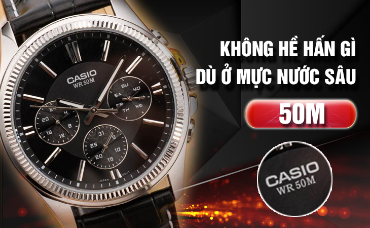 Casio MTP-1375L-1AVDF chống nước 50m