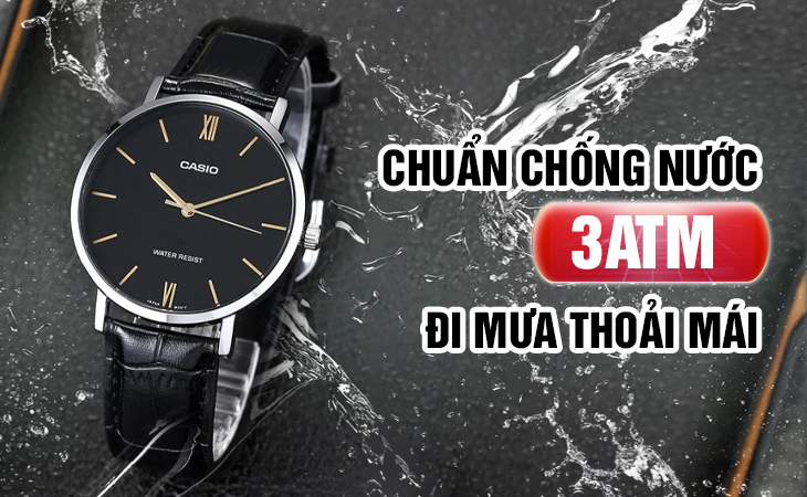 Casio MTP-VT01L-1BUDF chống nước 3ATM