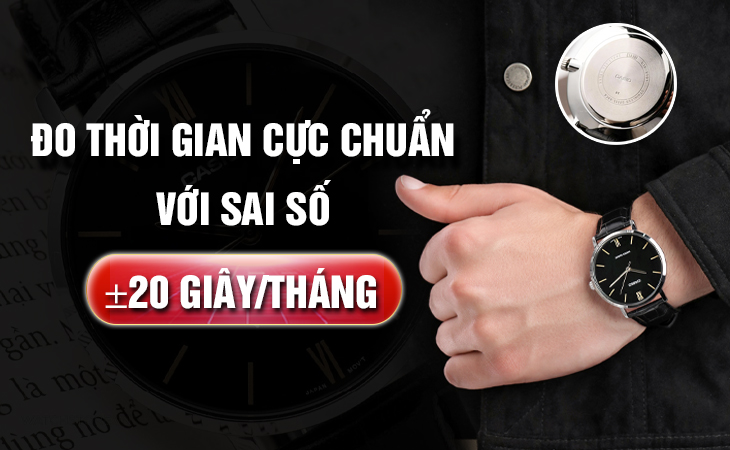 Casio MTP-VT01L-1BUDF đo giờ chuẩn