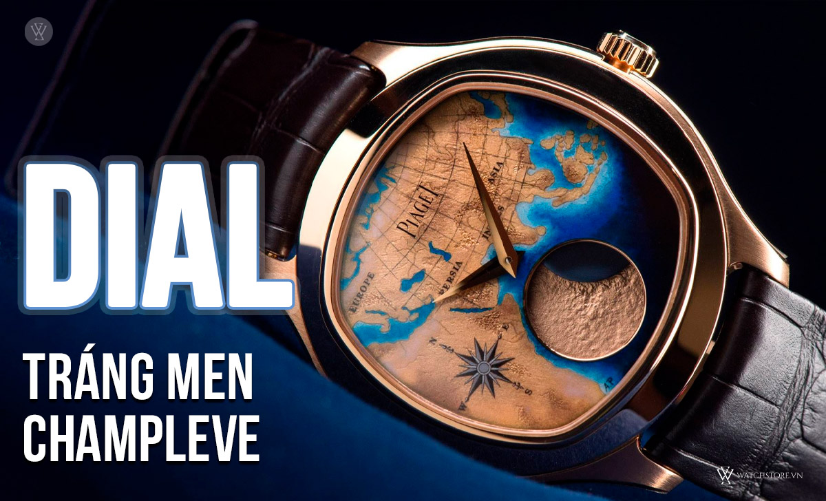 Dial tráng men Champleve