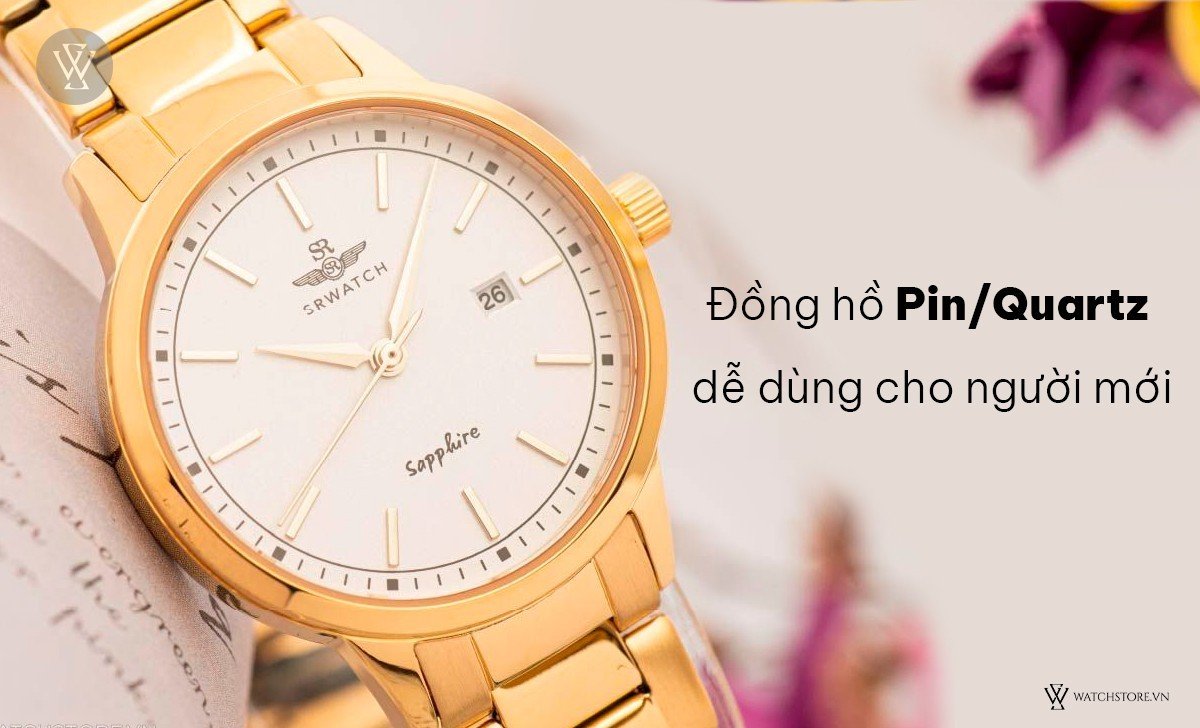 Đồng hồ nước Pin Sạc Quartz dễ dàng dùng
