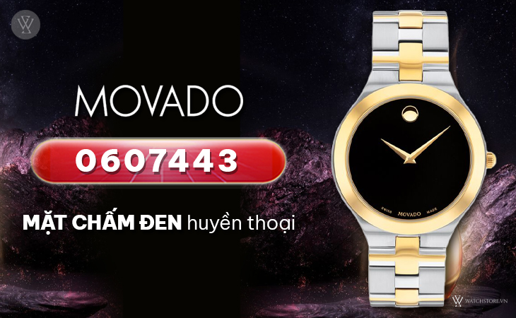 Movado 0607443 mặt chấm đen