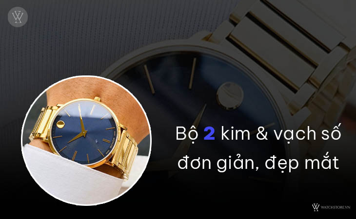 Movado 0607510 2 kim đơn giản