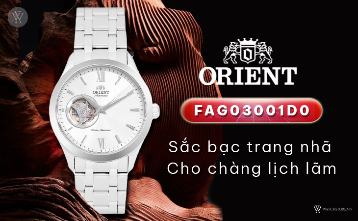 Orient FAG03001W0 sắc bạc trang nhã