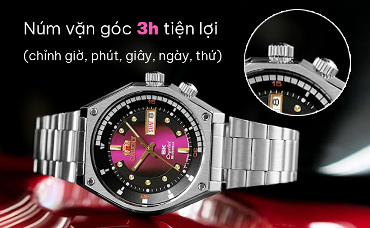 Orient SK RA-AA0B02R19B núm vặn tiện lợi