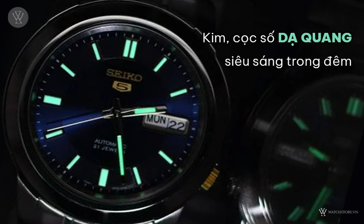 Seiko SNKK11K1 kim cọc dạ quang