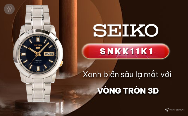 Seiko SNKK11K1 vòng tròn 3D