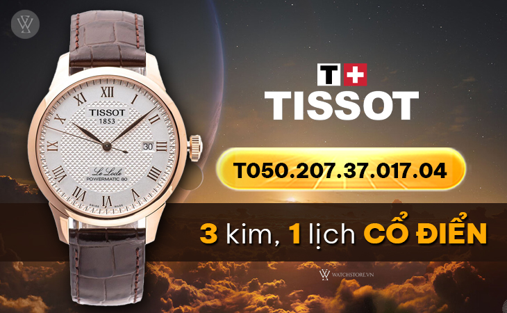 Tissot T006.407.36.033.00 3 kim 1 lịch