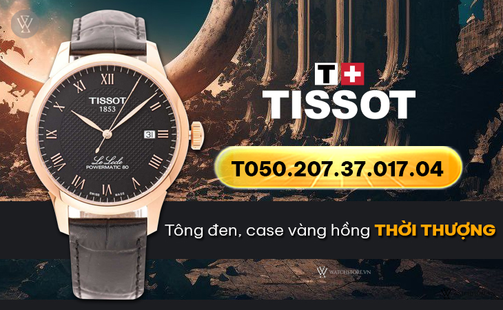 Tissot T006.407.36.053.00 tông đen case vàng