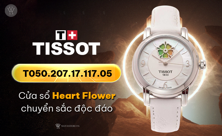 Tissot T050.207.17.117.05 cửa sổ Heart Flower