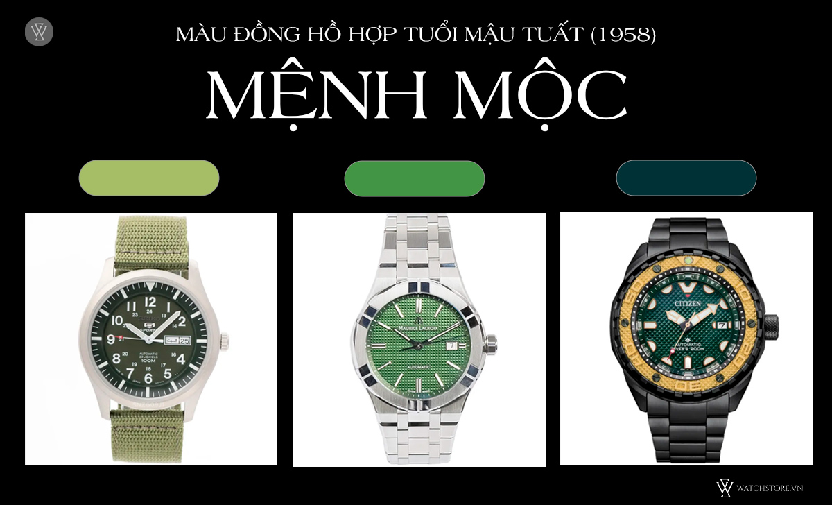 Tuổi Nhâm Tuất Đeo Đồng Hồ Màu Gì? Cách Chọn Màu Phù Hợp Mang Lại Vận May