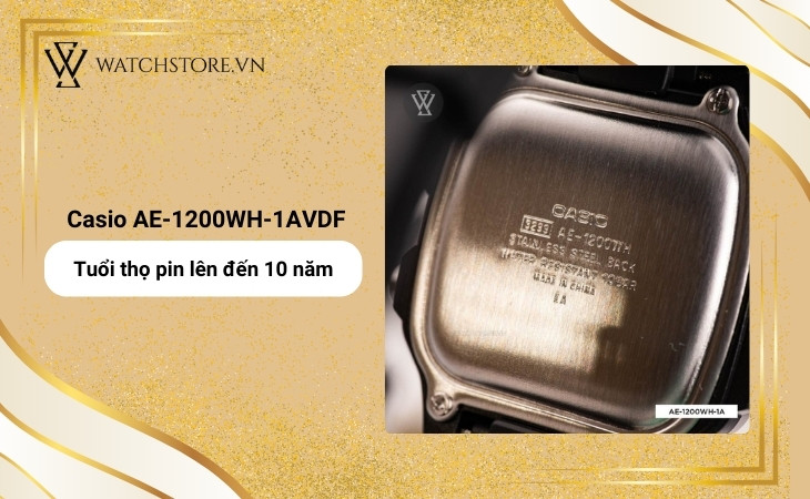 Pin đồng hồ có thể lên đến 1 thập kỷ