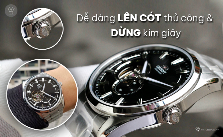 Orient RA-AR0002B10B lên cót dừng kim giây