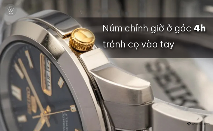 Seiko SNKK11K1 núm chỉnh góc 4h