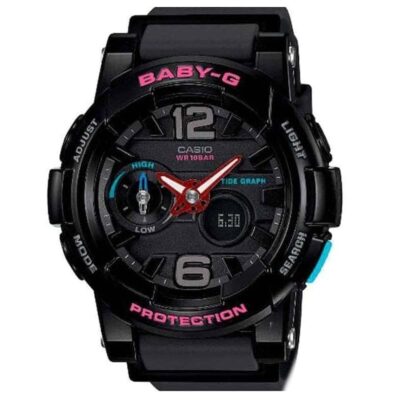 Đồng hồ Casio 44mm Nữ BGA-180-1BDR chính hãng Ảnh sản phẩm Casio 44mm Nữ BGA-180-1BDR