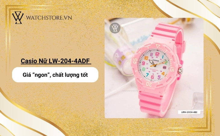 Giá Casio LRW-200H-4B2VDF phù hợp với túi tiền sinh viên