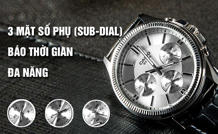 đồng hồ có 3 mặt số phụ