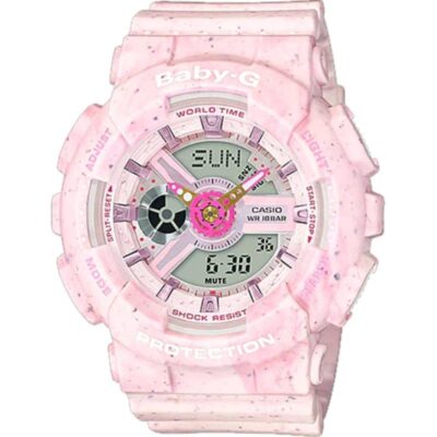 Đồng hồ Casio 43.4mm Nữ BA-110PI-4ADR chính hãng Ảnh sản phẩm Casio 43.4mm Nữ BA-110PI-4ADR