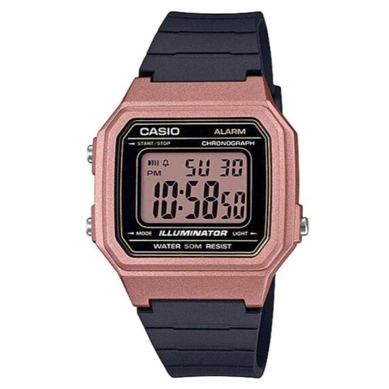 Casio 43.1 × 41.2 mm Nam W-217HM-5AVDF