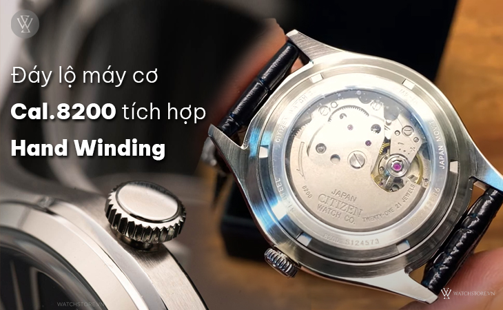 Citizen NH8390-20L đáy lộ cơ
