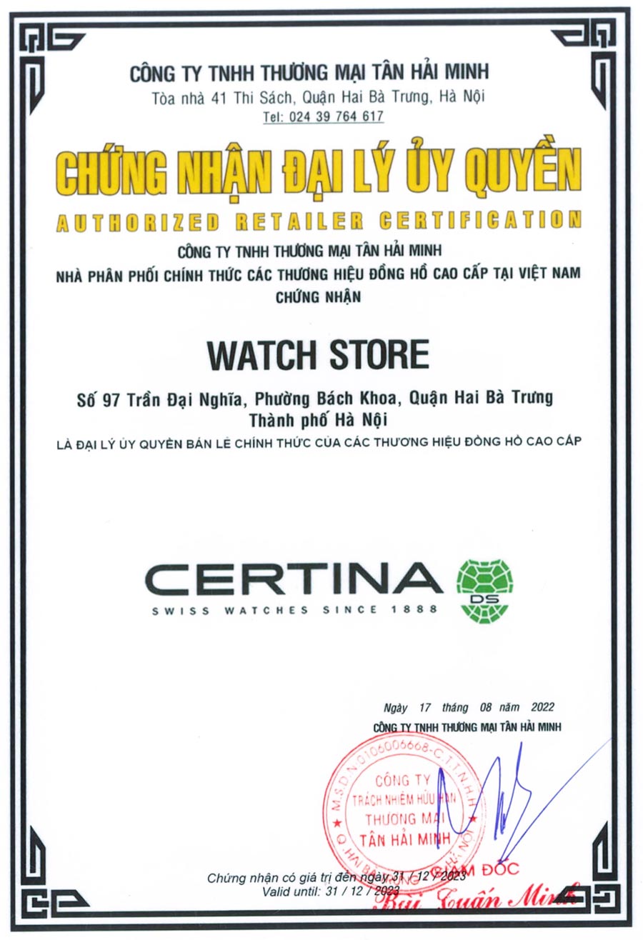 Đồng hồ Certina 2 chứng nhận certina