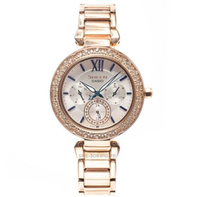 Đồng hồ Casio 36mm Nữ SHE-3061PG-7BUDF chính hãng Ảnh sản phẩm Casio 36mm Nữ SHE-3061PG-7BUDF