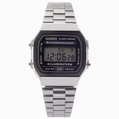 Đồng hồ Casio 38.6 × 36.3 mm Nam A168WGG-1BDF chính hãng Ảnh sản phẩm Casio 38.6 × 36.3 mm Nam A168WGG-1BDF