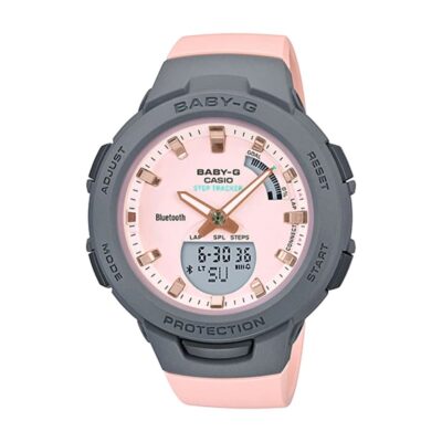Casio 41.5mm Nữ BSA-B100MC-4ADR chính hãng Casio 41.5mm Nữ BSA-B100MC-4ADR