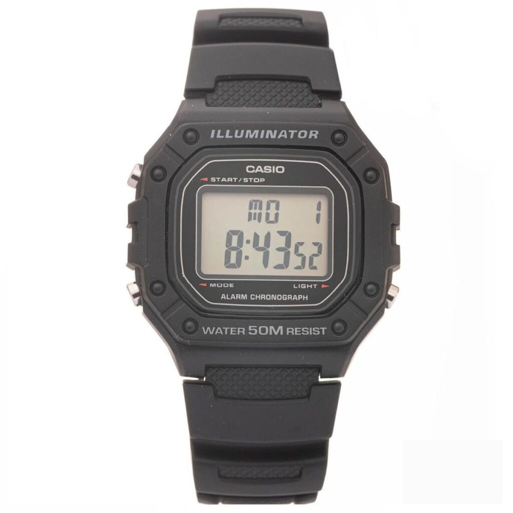 Casio 44.4 × 43.2 mm Nam W-218H-1AVDF
